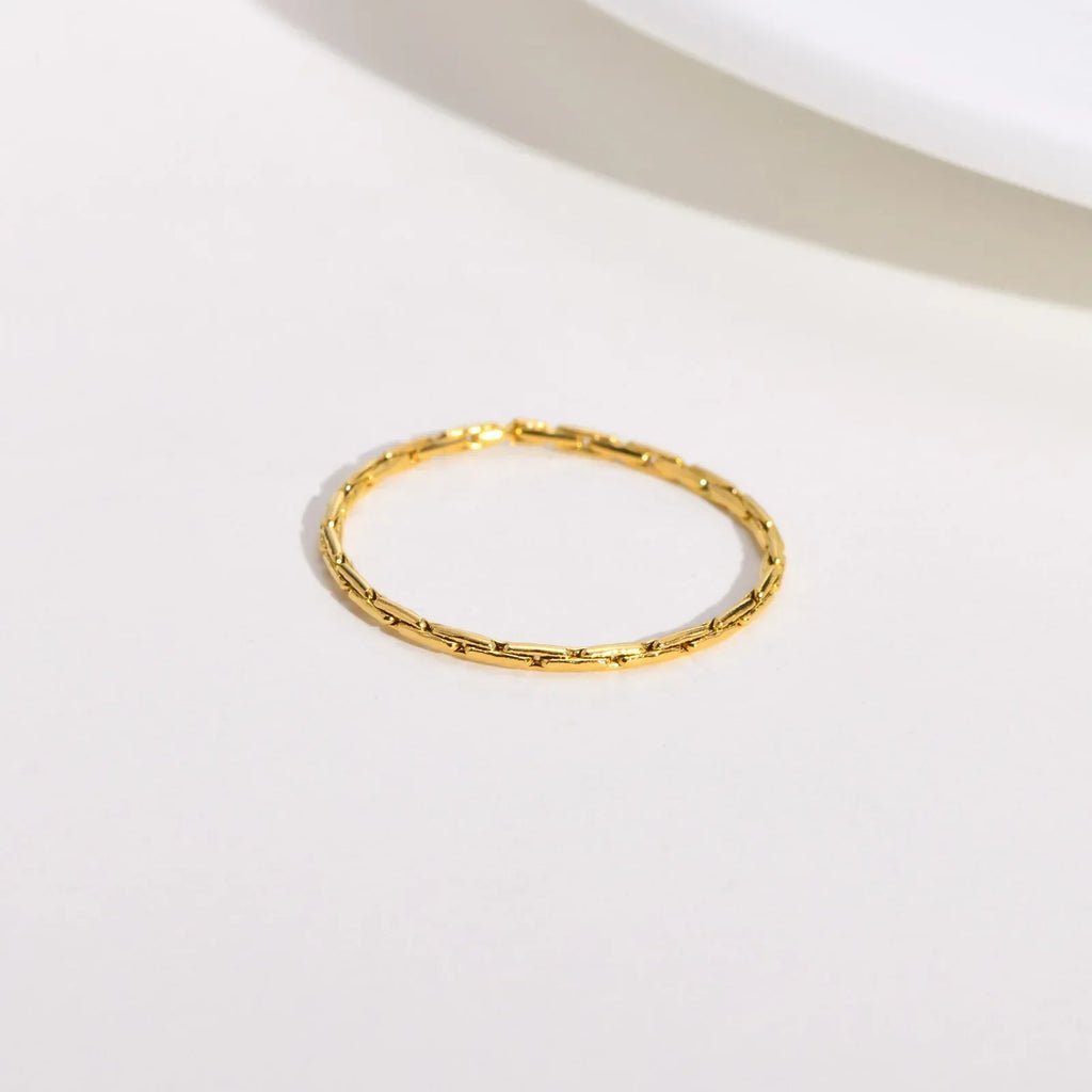 Minimalist Textured Stackable Ring