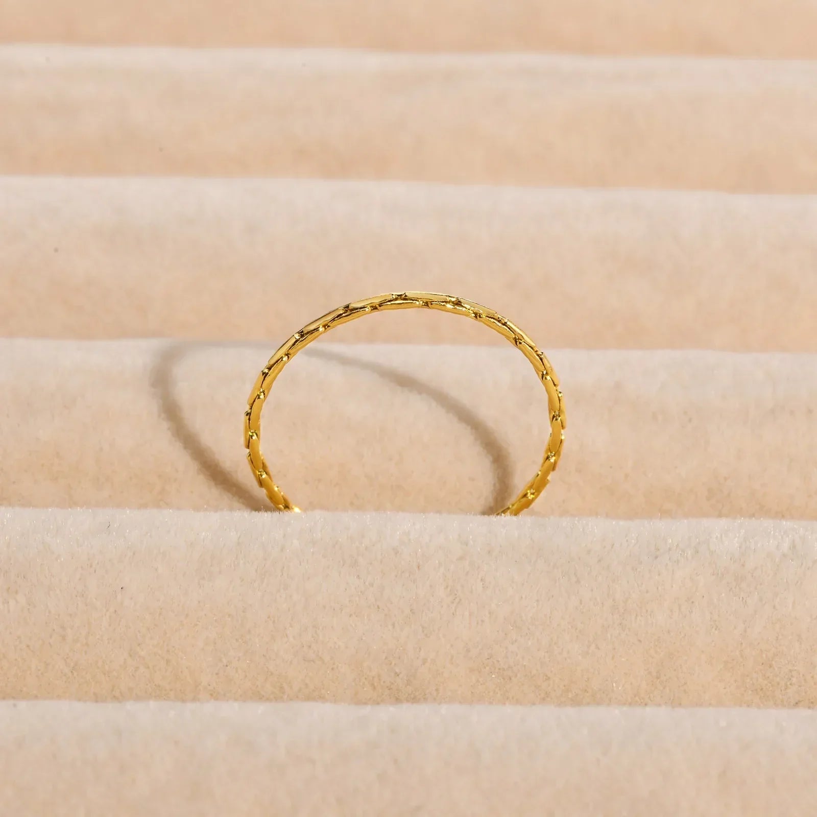 Minimalist Textured Stackable Ring