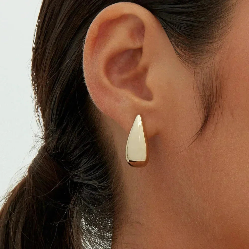 Minimalist Chunky Hoop Earrings