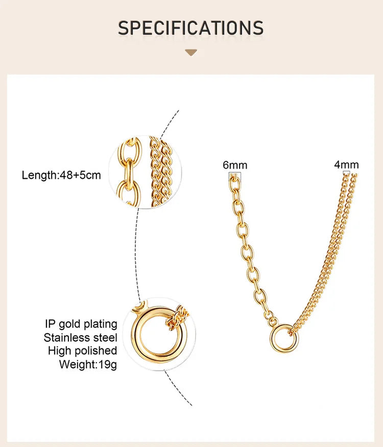 Minimalist Layered Chain Necklace