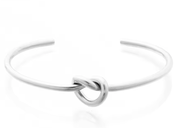 Minimalist Knot Open Cuff Bracelet