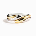 Intertwined Dual Tone Open Ring