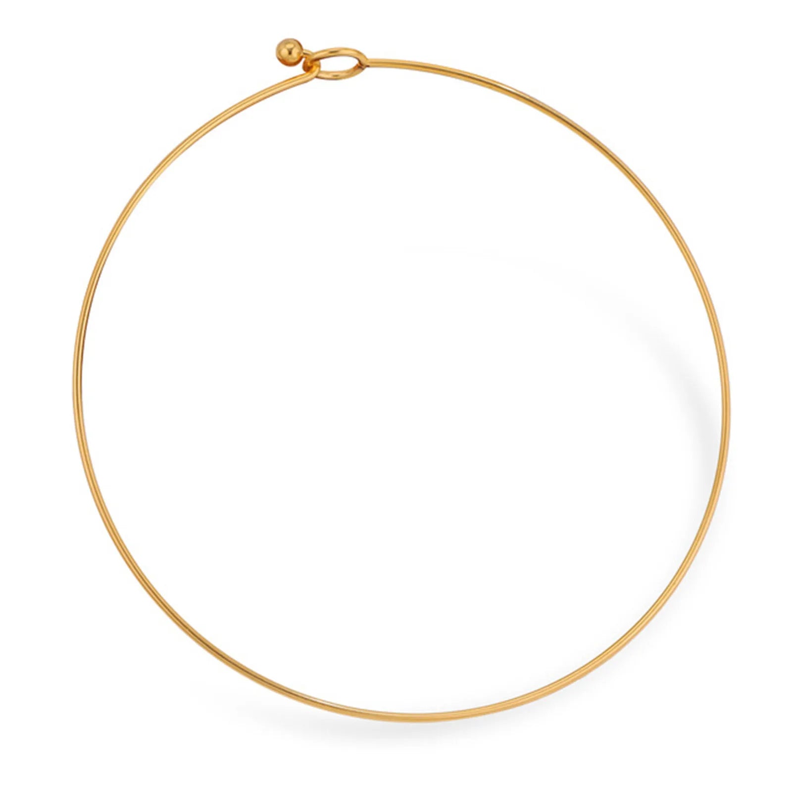 Minimalist Circle Choker Necklace