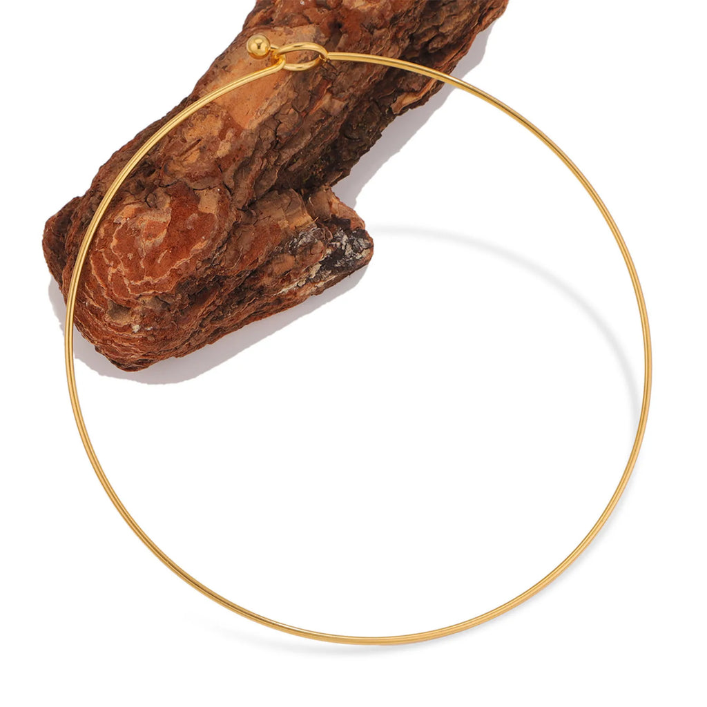 Minimalist Circle Choker Necklace
